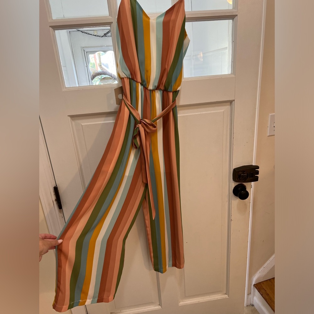Striped Jumpsuit